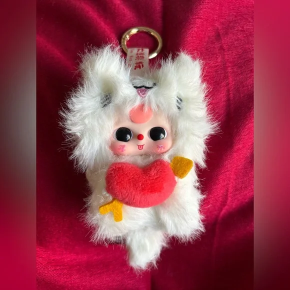 Valentines Day Cupid Baby Three Vinyl Plush Pendant - Picture 1 of 3